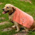 Toalha de banho de microfibra com capuz para cães de secagem rápida personalizada